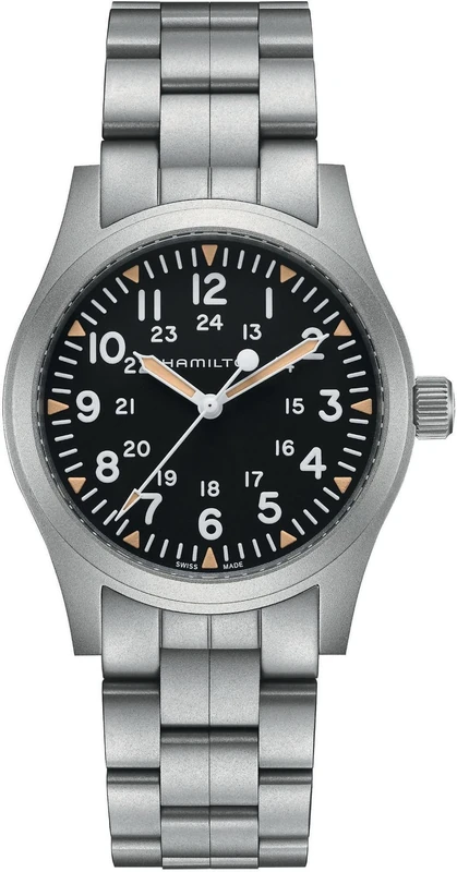 Hamilton Men Analogue Mechanic Watch Khaki Field Mechanical Swiss Made