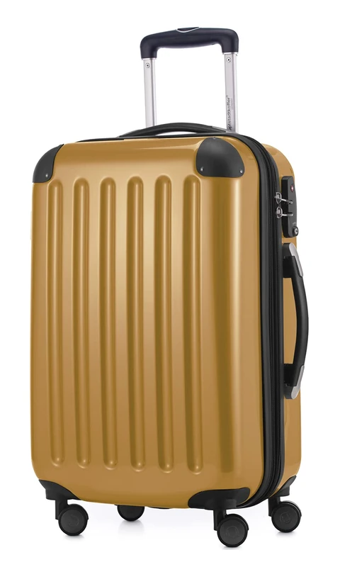 Hauptstadtkoffer - Alex - Hardshell Hand Luggage, Cabin Suitcase, 4 Double Wheels, TSA, 55 cm, 42 liters, Autumn Gold