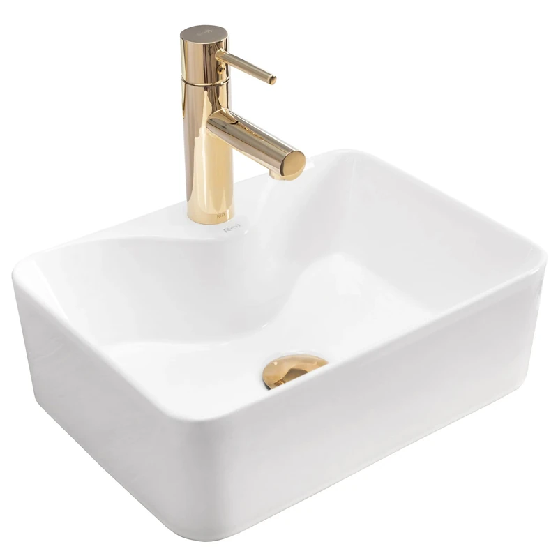 Rea Bathroom Sink Made of Ceramic Kelly Mini - White - REA-U8196