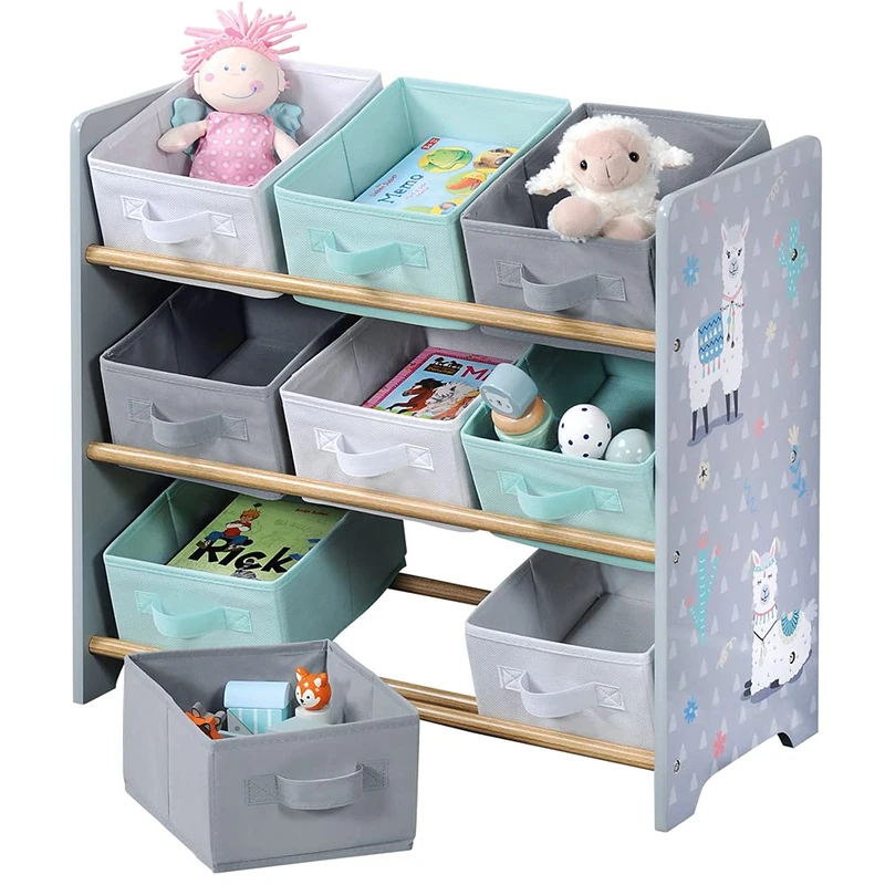 Kesper | Storage Shelf, Material: Fibreboard, Dimensions: 65 x 30 x 60 cm, Colour: White/Mint/Grey | 17706 13