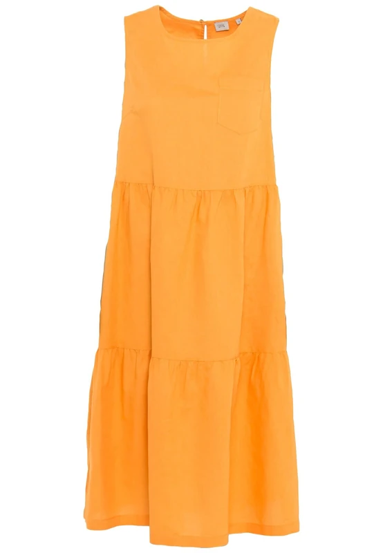 Camel Active Womenswear Women's 391080/7S17 Casual Dress, Sun Orange, L