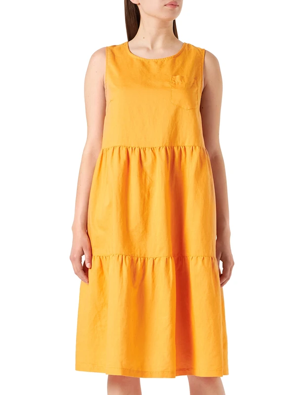 Camel Active Womenswear Women's 391080/7S17 Casual Dress, Sun Orange, S
