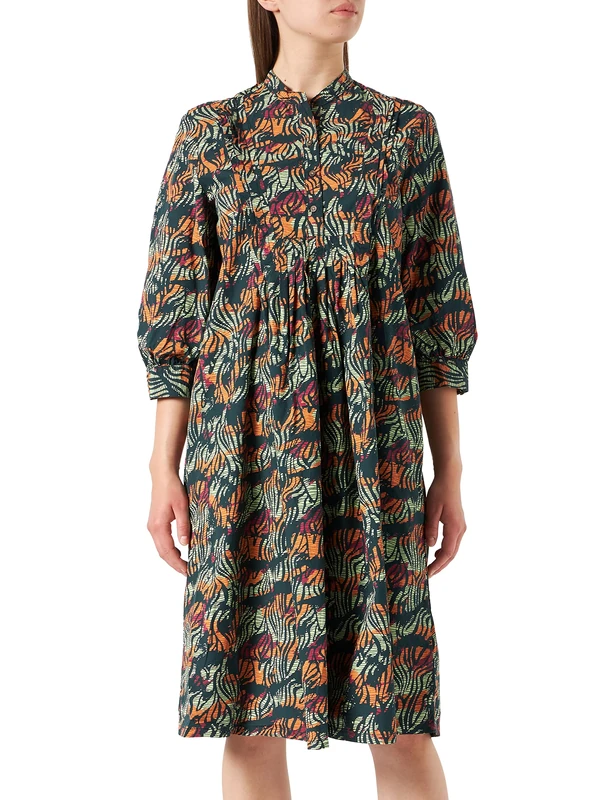 Camel Active Womenswear Women's 391010/7S76 Casual Dress, AOP-Multicolor, XL