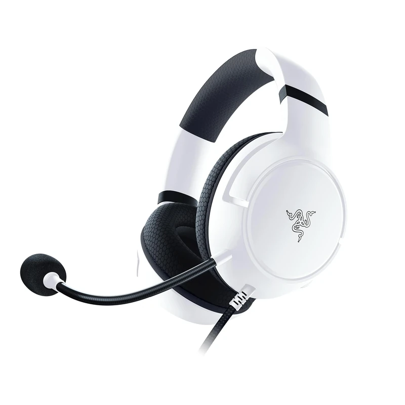 Razer Kaira X - Wired Headset for Xbox Series X|S (TriForce 50 mm Drivers, HyperClear Cardioid Mic, On-Headset Controls, 3.5 mm Jack, Cross-Platform Compatibility) Mercury White