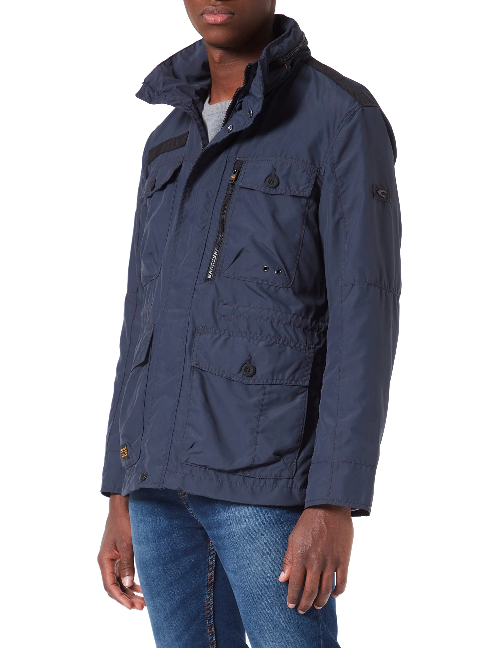 camel active Men's 420650/7O15 Jacket, Blau, 66