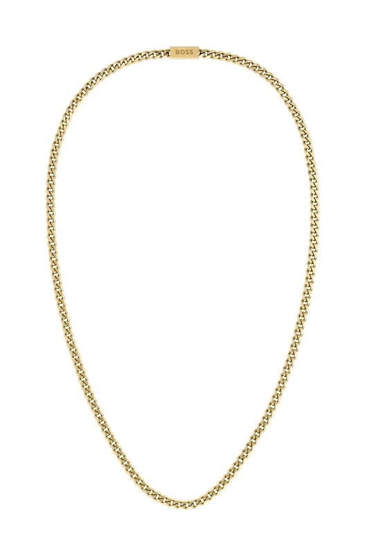 BOSS Jewelry Men's Chain for HIM Collection Chain Necklace in Yellow Gold - 1580173