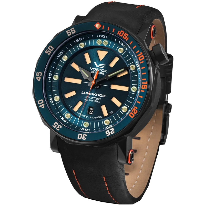 Vostok Europe Lunokhod-2 Mens Analogue Automatic Watch with Leather Bracelet NH35A-620C633