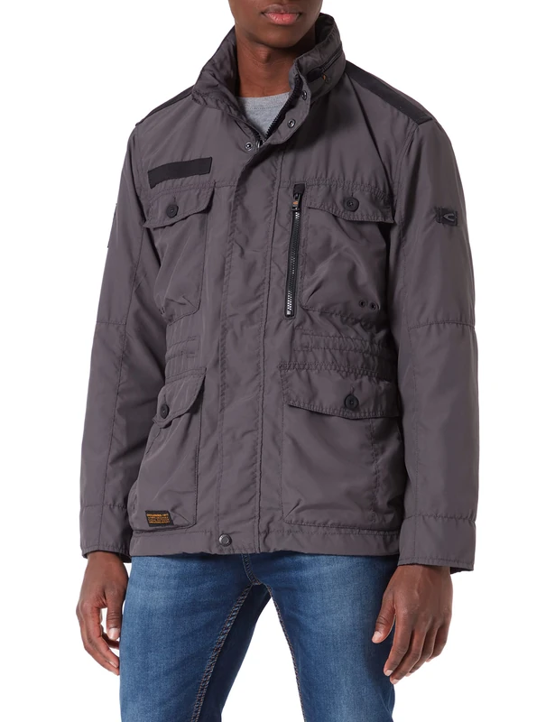 camel active Men's 420650/7O15 Jacket, Grau, 98