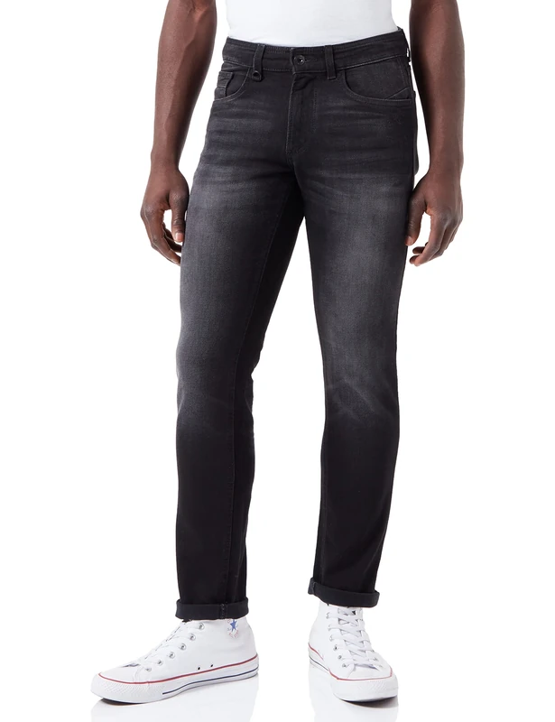 camel active Men's 488885/9D11 Jeans, Asphalt, 33W / 30L - Image 1