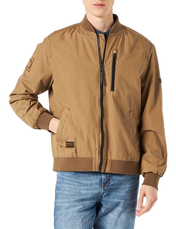 camel active Men's 430940/7O20 Jacket, Grün, 58