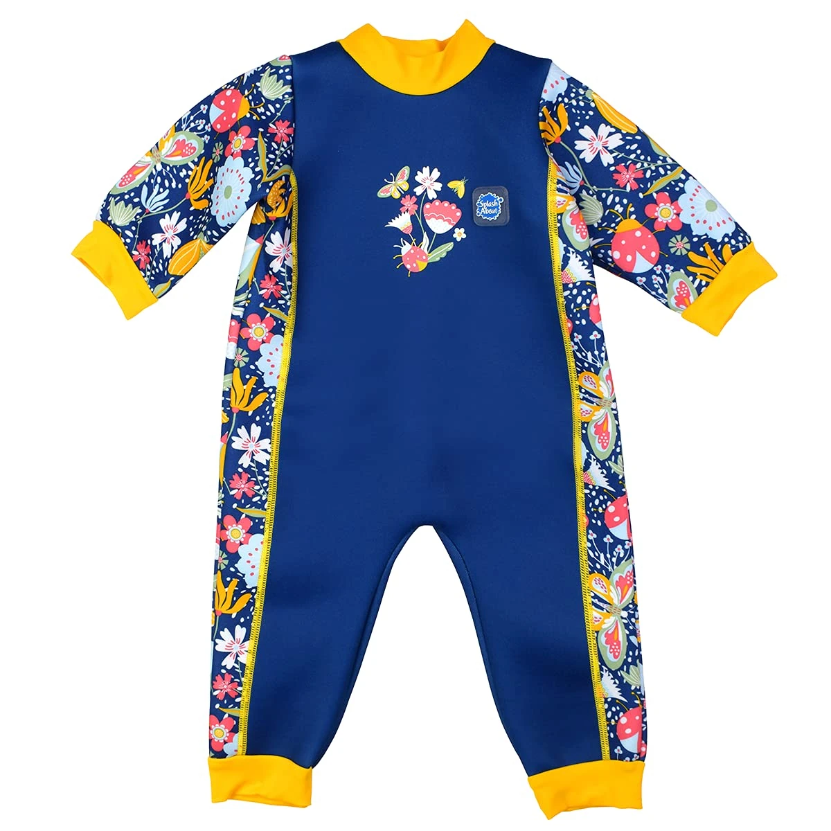 Splash About Warm in One Baby Wetsuit, Garden Delight, 0-3 Months