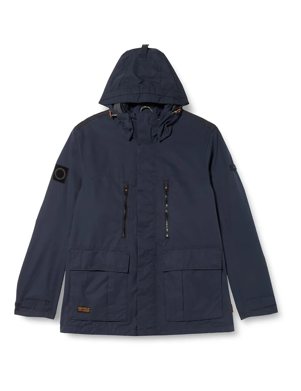 camel active Men's 420634/7O21 Jacket, Blau, 28