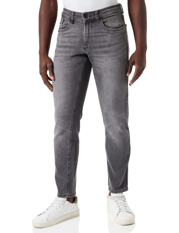 camel active Men's 488885/9D06 Jeans, Stone Gray, 38W / 34L - Image 1