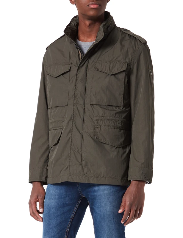 camel active Men's 420930/7O18 Jacket, Grün, 26