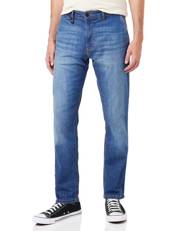 camel active Men's 477335/7D34 Dress Pants, Indigo, 35W / 32L