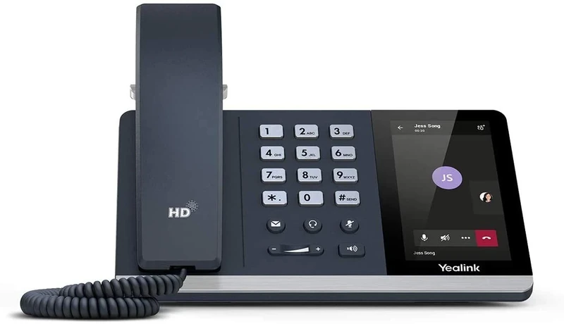 Yealink T55A HD Skype for Business Smart Business Corded IP Phone Compatible with Microsoft Teams - Black (Renewed)