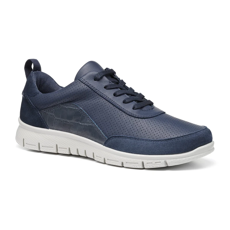 Hotter Womens Gravity II Trainers Navy-Croc 8