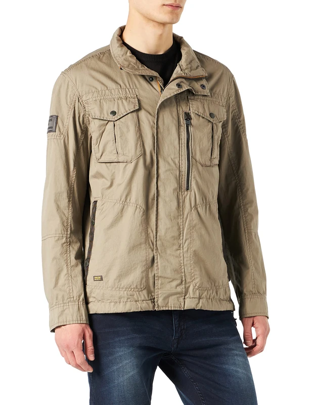 camel active Men's 430010/7579 Jacket, Grün, 28