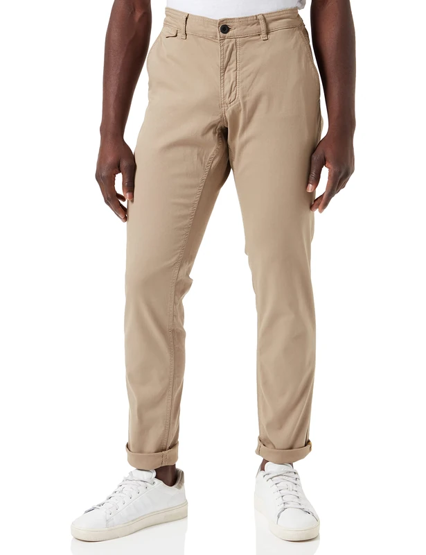 camel active Men's 477875/7F15 Dress Pants, Wood, 40W / 34L