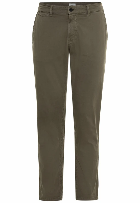 camel active Men's 477325/7F01 Dress Pants, Olive Brown, 30W / 32L