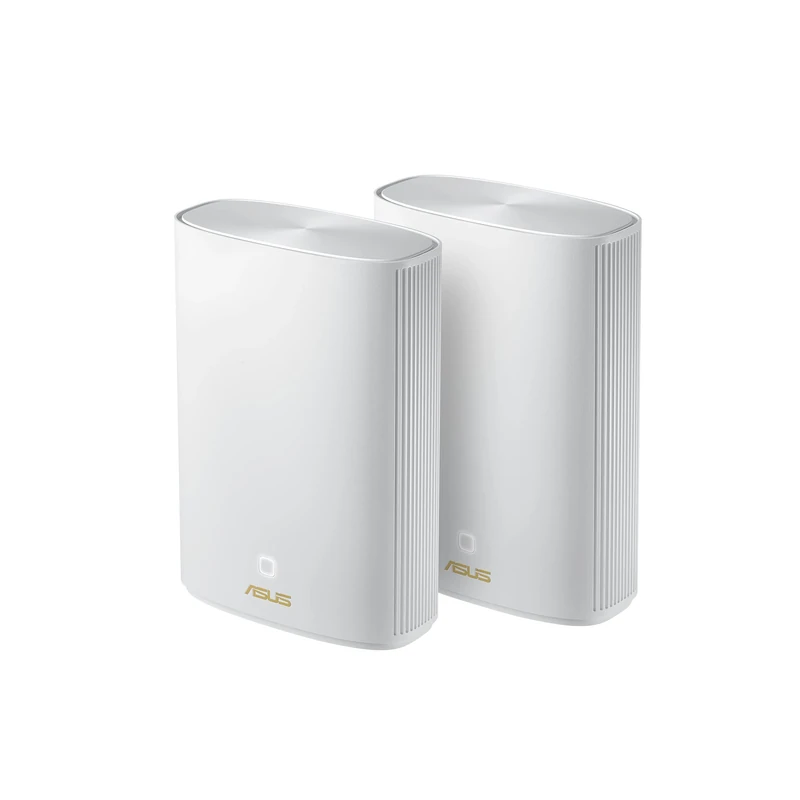 ASUS ZenWiFi XP4 AX1800 (2 Pack) Whole-Home Dual-band Mesh WiFi 6 System free network security, parental controls, MU-MIMO support, Traditional QoS, Coverage up to 410 Sq. Meter/4400 Sq. ft.