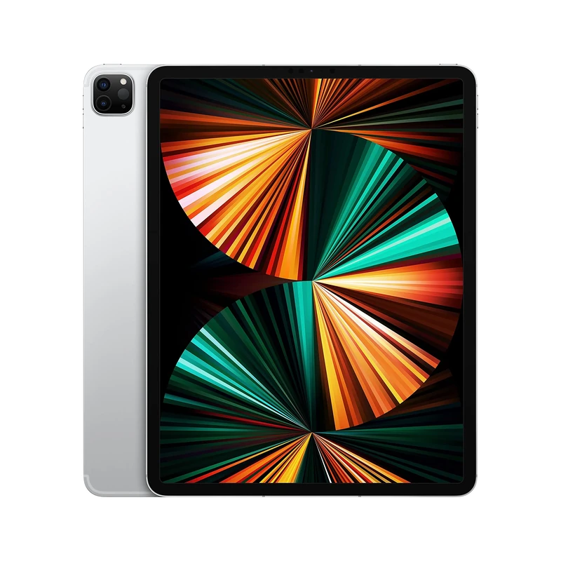 2021 Apple iPad Pro (12.9-inch, Wi-Fi + Cellular, 256GB) Silver (Renewed)