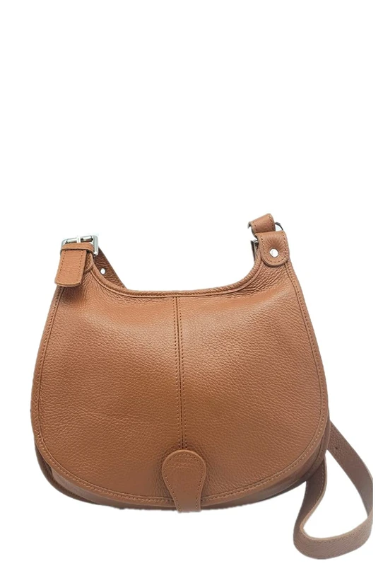 Puccio Pucci Women's TRLBC100091 Leather Bag, Camel, 30x23x7