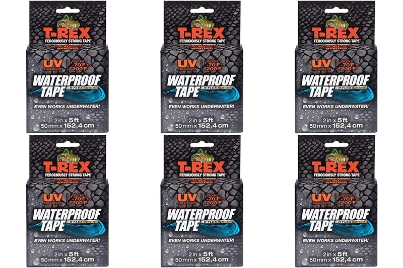 T-REX Tape Waterproof Tape 48mm x 1.52cm, Pack of 6 - Image 1