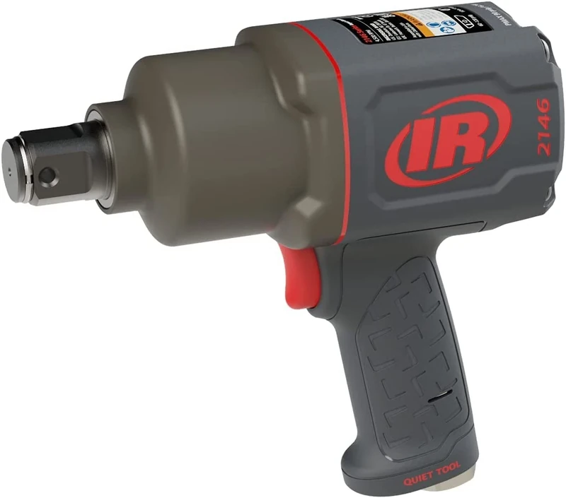 Ingersoll-Rand 2146Q2MAX Air Impact Wrench, 1-Inch Pneumatic Composite Tool, Low-Noise, 1970 Nm Torque, Lightweight & Durable, 1 Unit