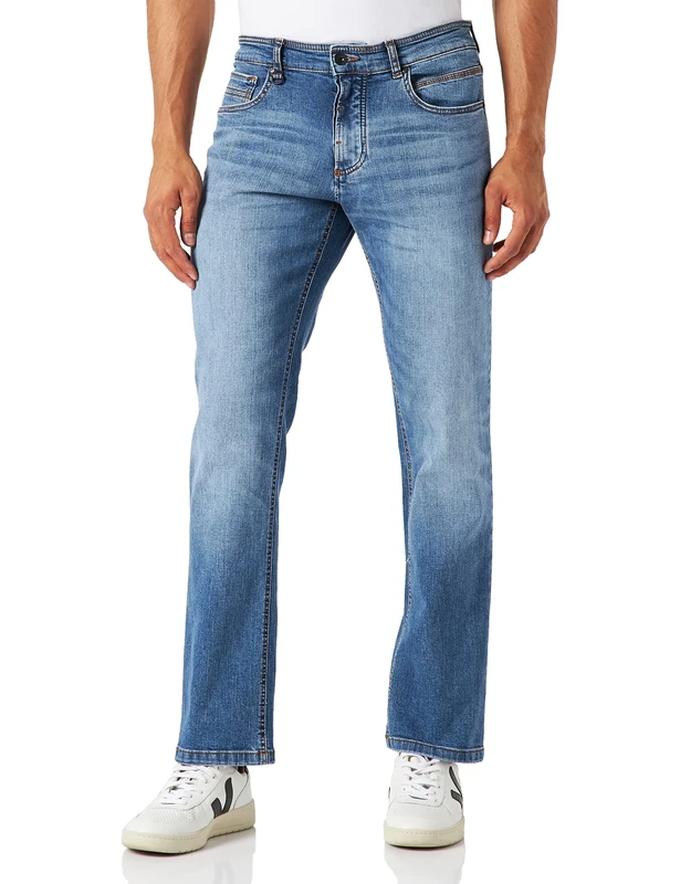 camel active Men's 488895/9D19 Jeans, Ocean Blue, 42W / 32L - Image 1