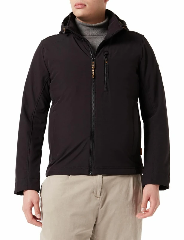 camel active Men's 430950/9O22 Jacket, Schwarz, 62 - Image 1