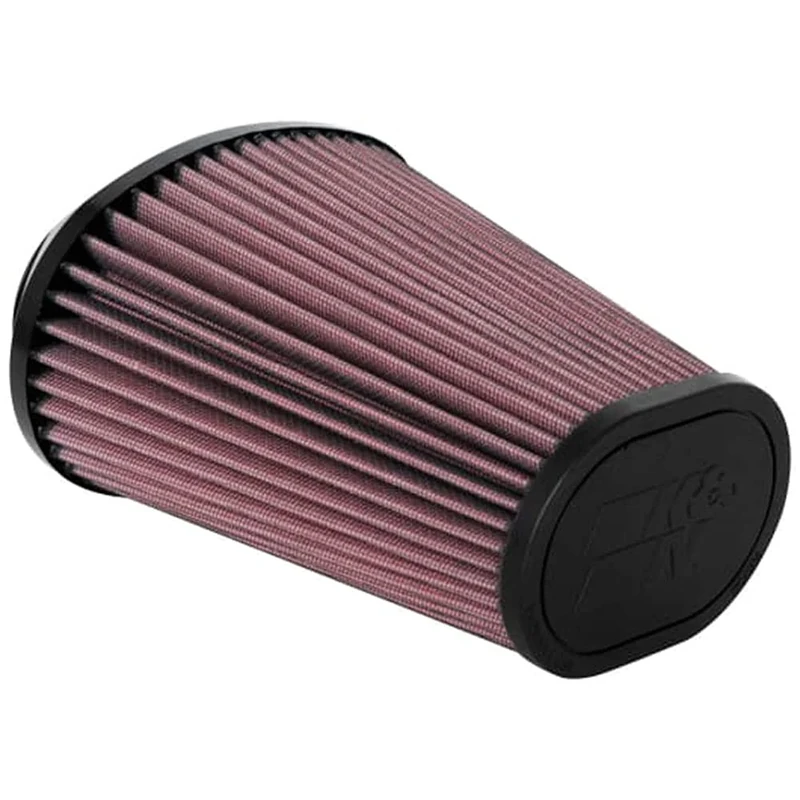 K&N Universal Clamp-On Air Filter: High Performance, Premium, Washable, Replacement Filter: Flange Diameter: 2.844 In, Filter Height: 7.5 In, Flange Length: 4.35 In, Shape: Oval Tapered, RU-5063