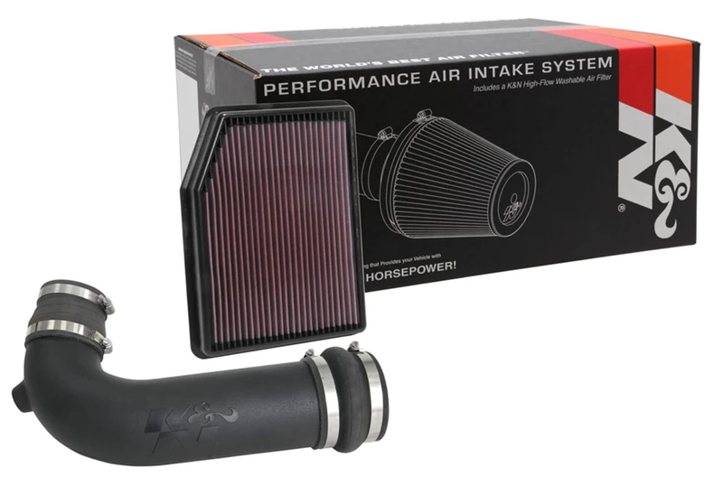 K&N Cold Air Intake Kit: High Performance, Increase Horsepower: Compatible with 2019-2020 CHEVROLET Silverado 1500; 2019-2020 GMC Sierra 1500, 57-3116