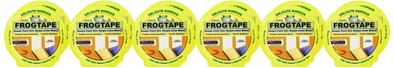 Frog Tape 207255.16 Yellow Delicate Surface Painters Masking Tape 36mm x 41.1m, Pack of 16
