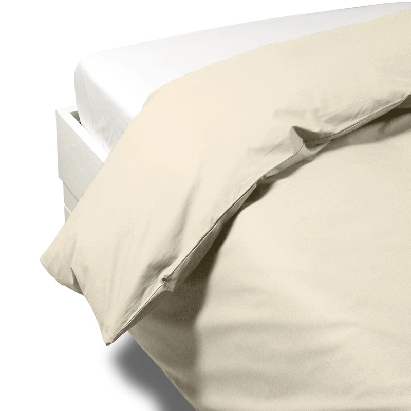 Caleffi Percalle 1003574 Duvet Cover, Ivory