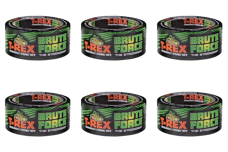 T-REX Brute Force The Strongest High Performance Duct Tape, 48mm x 9.1m, Pack of 6