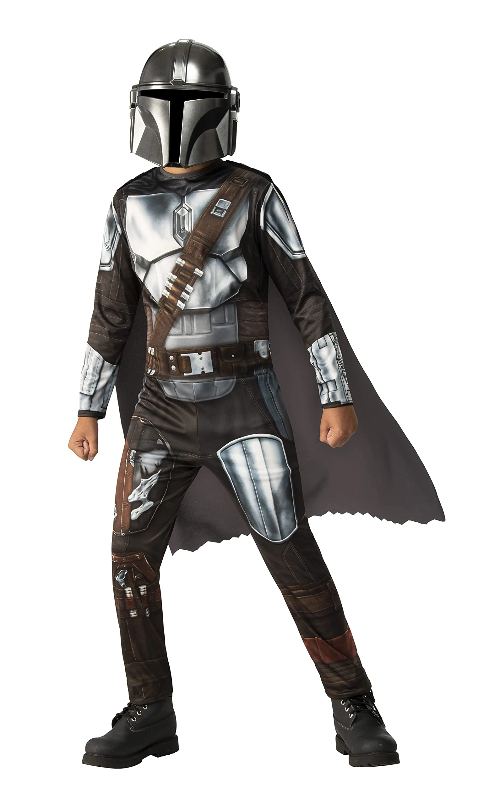 Rubie's Classic Mandalorian children's costume, Grey and Brown, S
