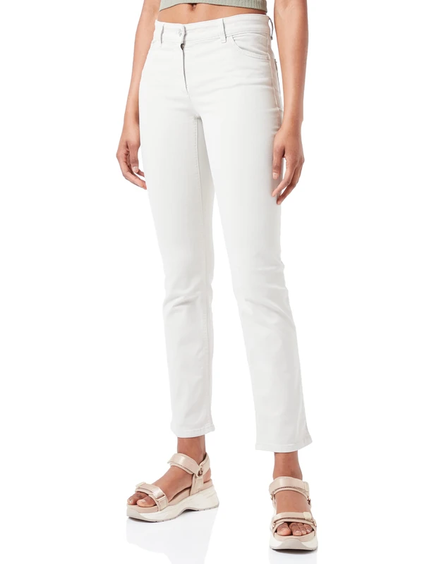 GERRY WEBER Edition Women's Straight Fit Jeans, Muschel, 34 - Image 1