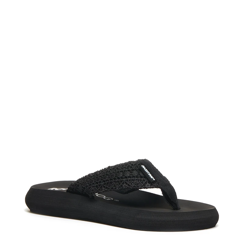 Rocket Dog Women's Sunset Sandal, Crochet Black, 8 UK