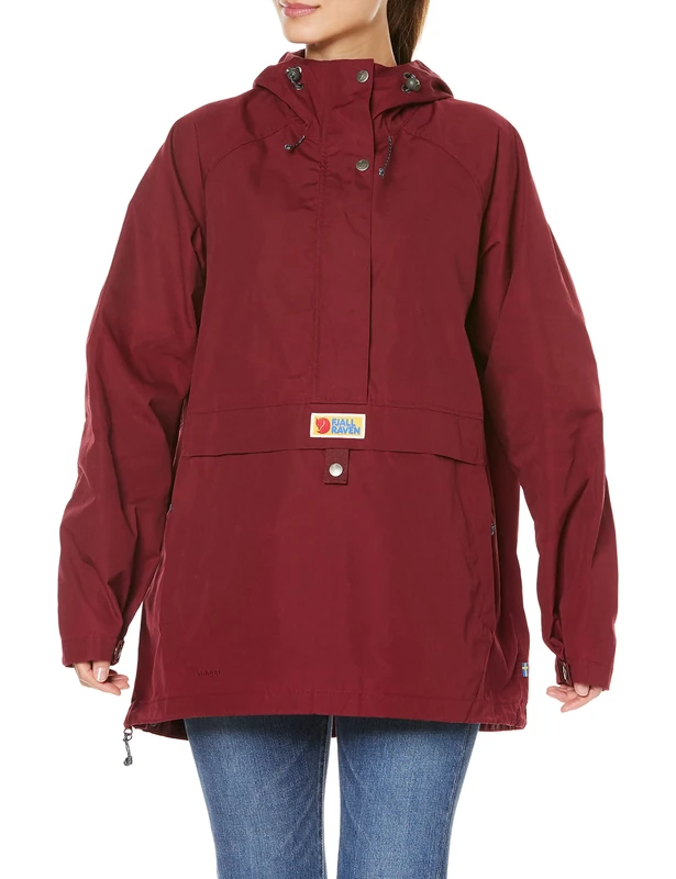 Fjallraven 87009-347 Vardag Anorak W/Vardag Anorak W Jacket Women's Bordeaux Red Size S - Image 1