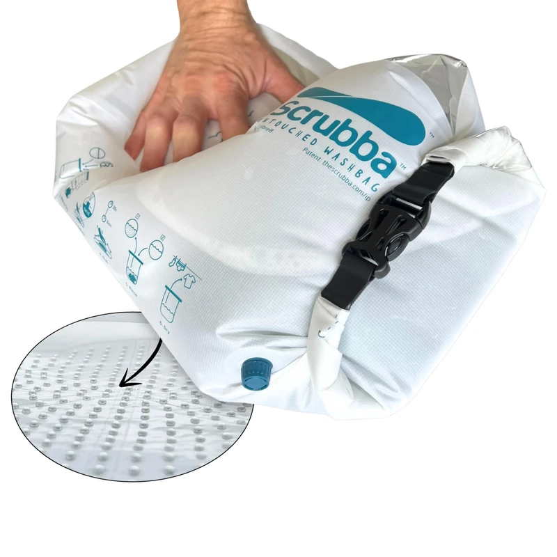 Scrubba UNTOUCHED Wash Bag - Eco Washer 150g, Travel & Camping
