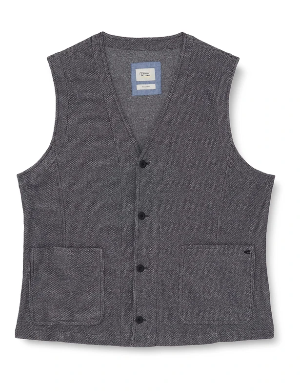 camel active Men's 451225/7I09 Casual Blazer, Graphite Grey, 50