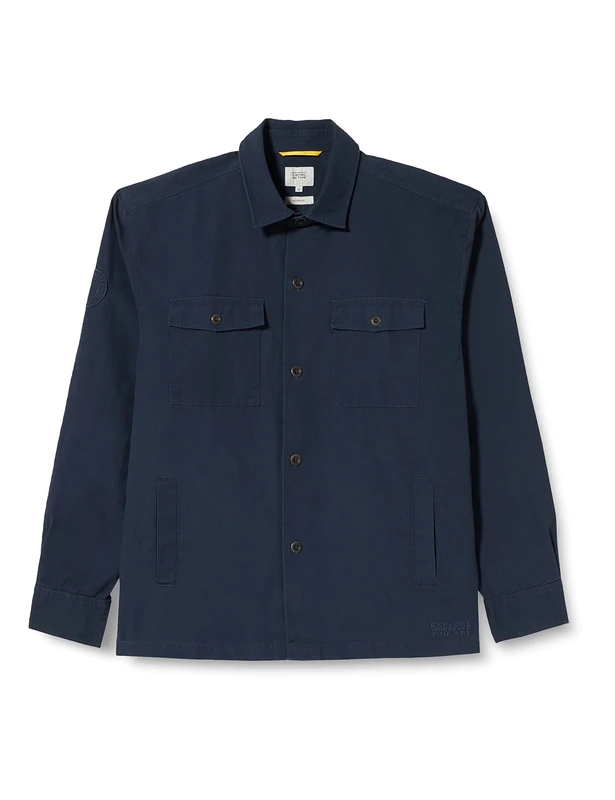 camel active Men's 409139/7S19 Shirt, Night Blue, 6XL - Image 1
