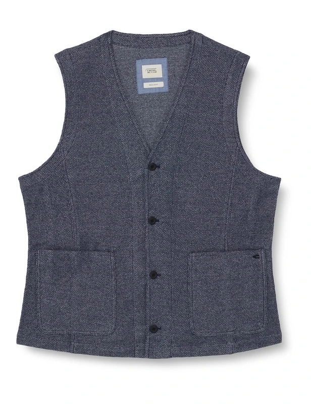 camel active Men's 451115/7581 Casual Blazer, Night Blue, 58