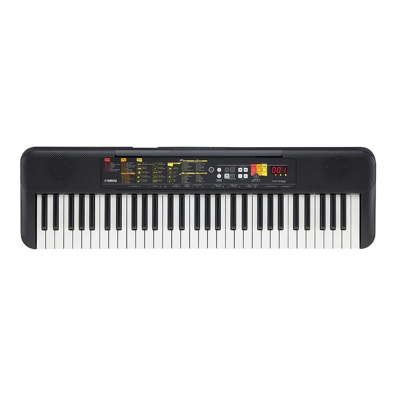 Yamaha PSR-F52 Digital Keyboard,Compact digital keyboard for beginners with 61 keys, 144 instrument voices and 158 accompaniment styles,black,920 mm × 266 mm × 73 mm