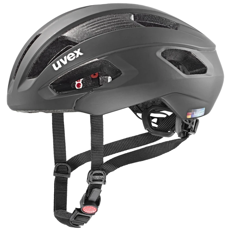 uvex Rise cc - Secure Performance Bike Helmet for Men & Women - Individual Fit - Optimized Ventilation - all Black Matt - 52-56 cm