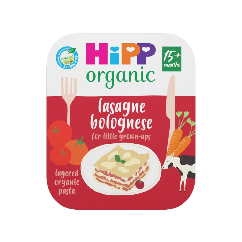 HiPP Organic Lasagne Bolognese for Little Grown ups Tray Meal 15+ Months 250g