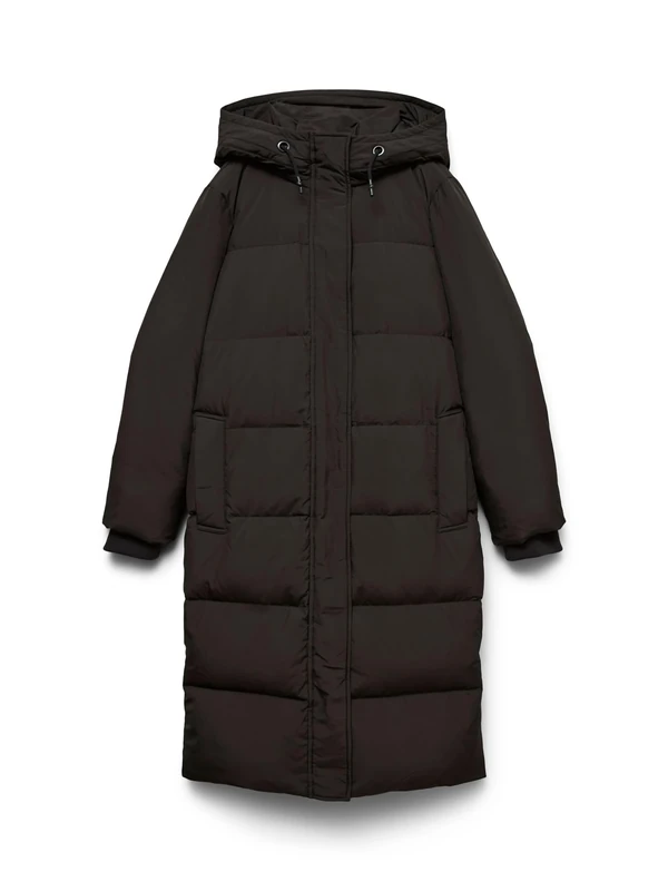 Vero Moda Women's VMERICAHOLLY Long Down Jacket NOOS Jacket, Black, S