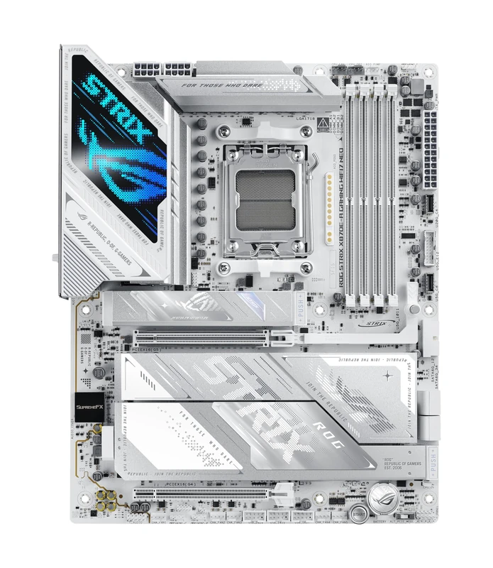 ASUS ROG STRIX X870E-A GAMING WIFI7 NEO AMD X870E ATX Motherboard,16+2+2 power stages, Dynamic OC Switcher, Core Flex, 1x HDMI, 2x USB4, DDR5, WiFi 7, 4x M.2 slots, PCIe 5.0 x16, Aura Sync RGB