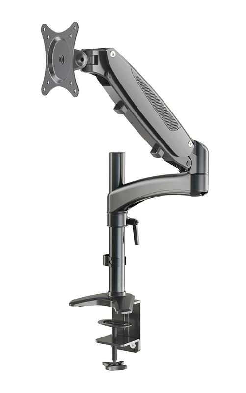 K&M 23873 Screen Holder Black Steel - Flexible Desk Mount for Monitors up to 32 Inches, Table Tops up to 8.5 cm